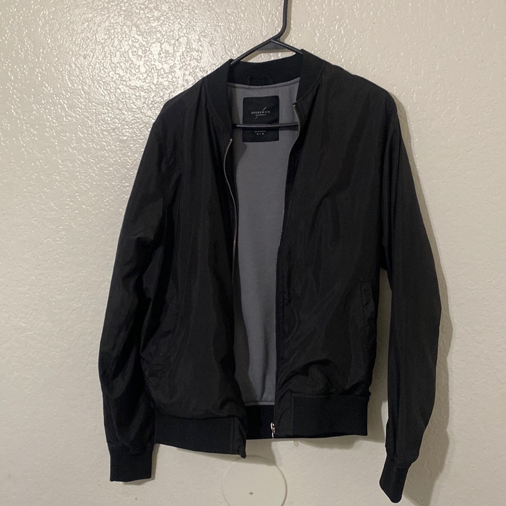 Black Mens Bomber Jacket